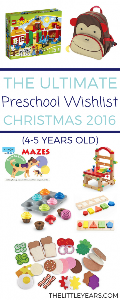 preschool wishlist