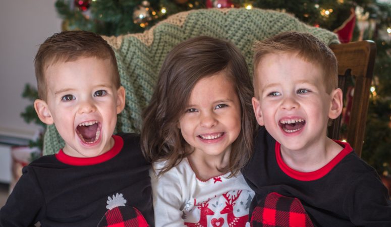 Kids Christmas Pictures + My 2018 Goal