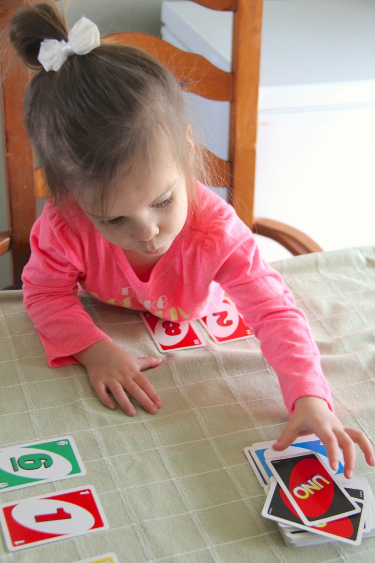 Uno for 2-5 year olds - Number & Color Recognition - The Little Years