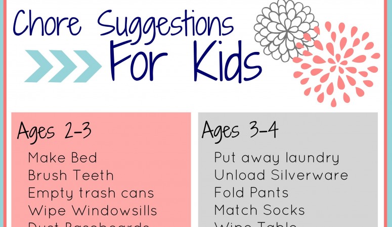 FREE printable Chore Charts for Kids - The Little Years