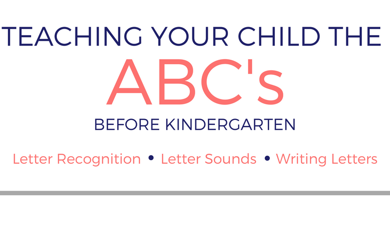 Teaching Your Child The Alphabet Before Kindergarten